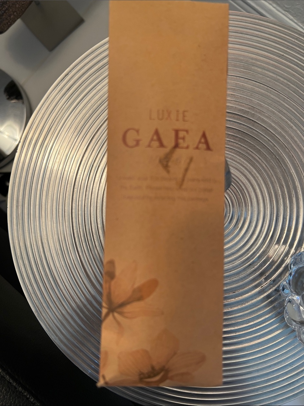 Luxie GAEA Skincare package with 3 eye makeup brushes